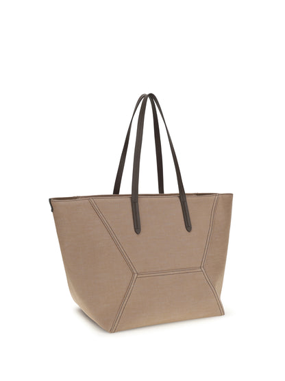BRUNELLO CUCINELLI Canvas BC Tote Bag