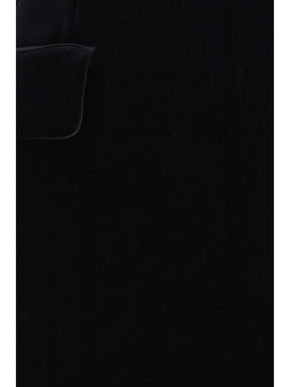 Max Mara Sportmax Tefrite structured V-neck Dress - Black