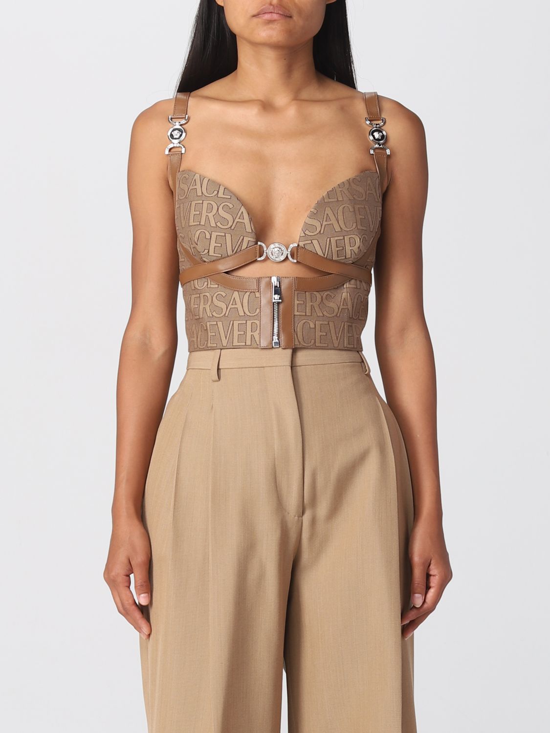 Versace Sweater Woman Brown