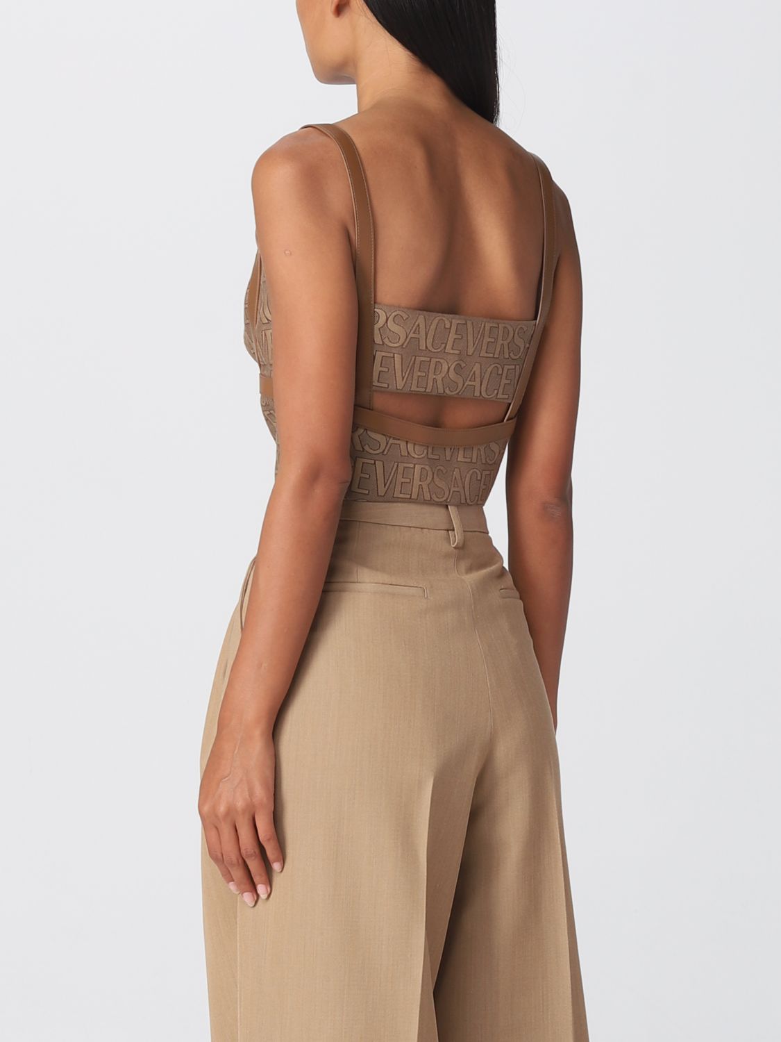 Versace Sweater Woman Brown