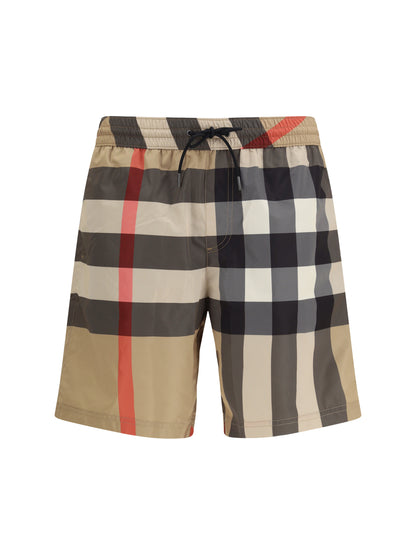 BURBERRY Vintage Check Swim Shorts