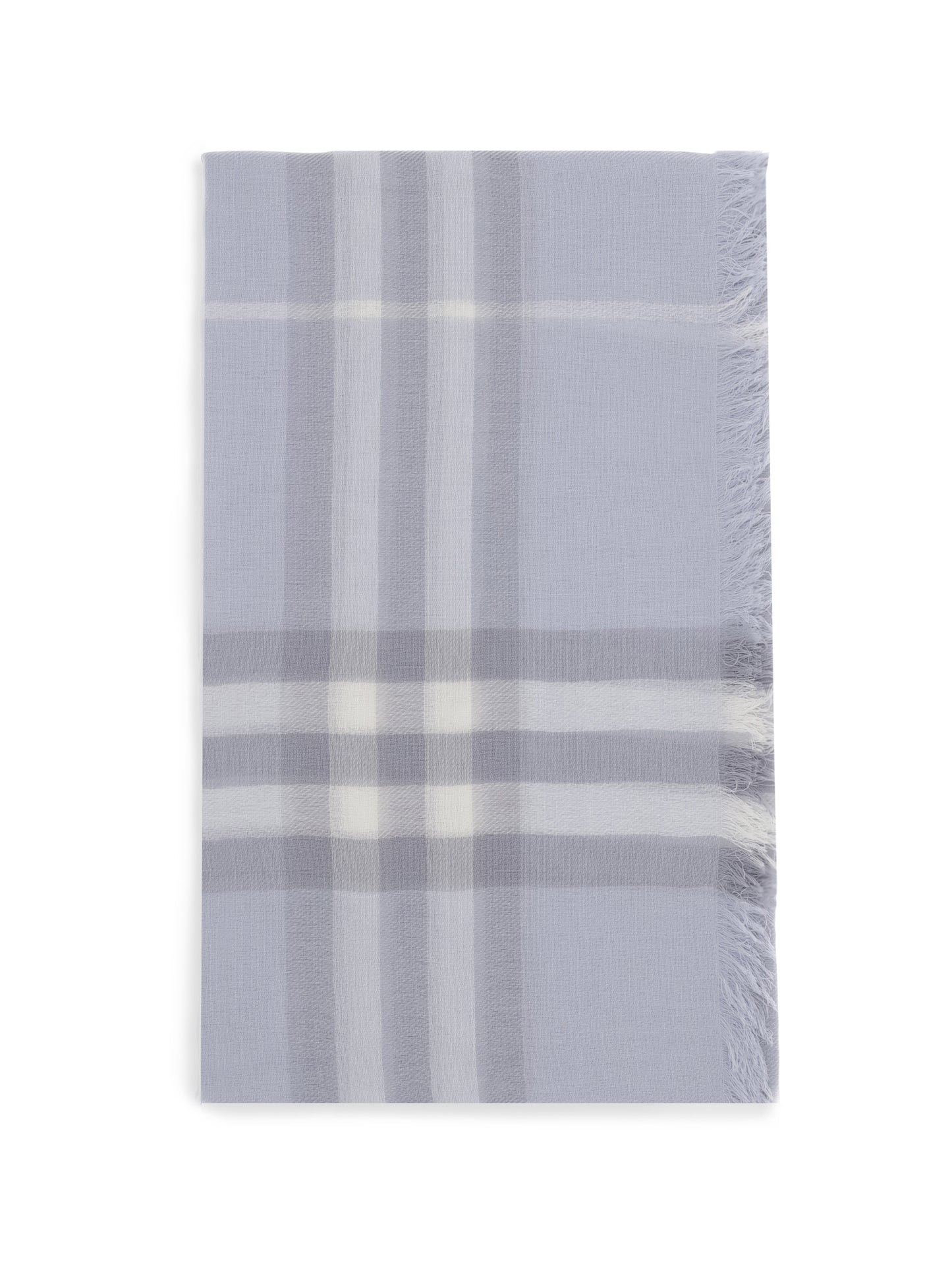 BURBERRY Wool Check wide Scarf