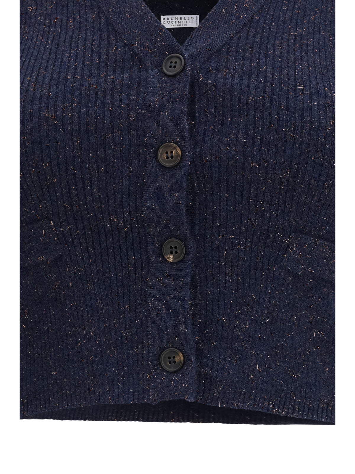Brunello Cucinelli Sleeveless Cardigan - Blue Freddo