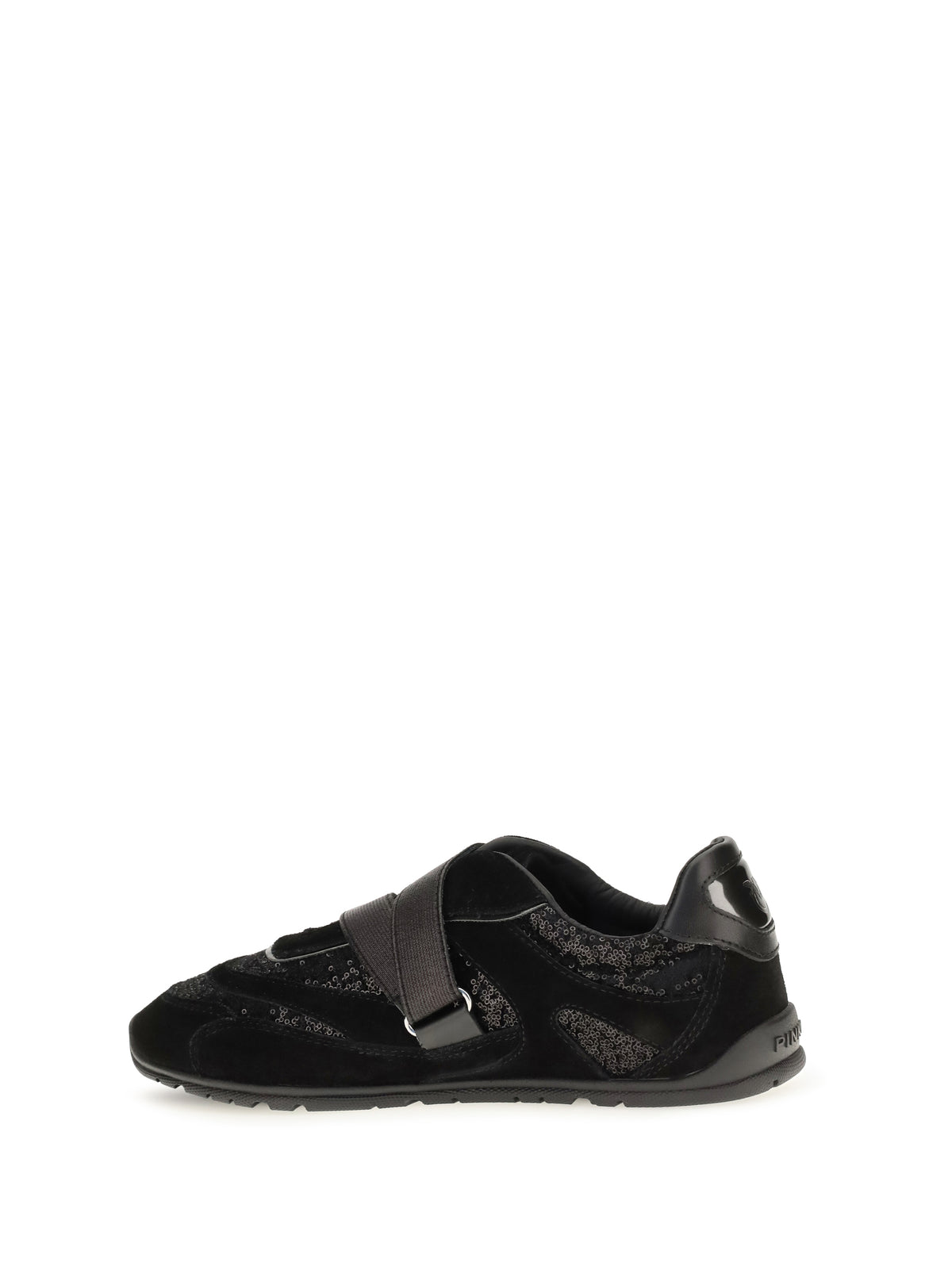 Pinko Yulia suede Sneakers with sequins - Black