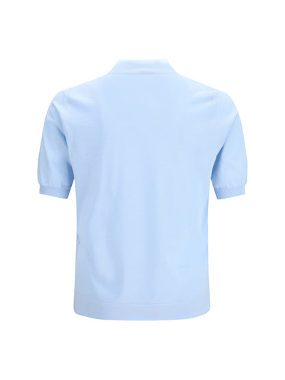Prada Short-sleeve cotton Sweater - Cielo