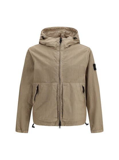 STONE ISLAND 4100053 Jacket in organic-look Panama-TC nylon