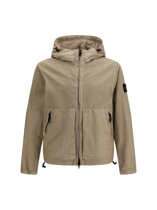 STONE ISLAND 4100053 Jacket in organic-look Panama-TC nylon