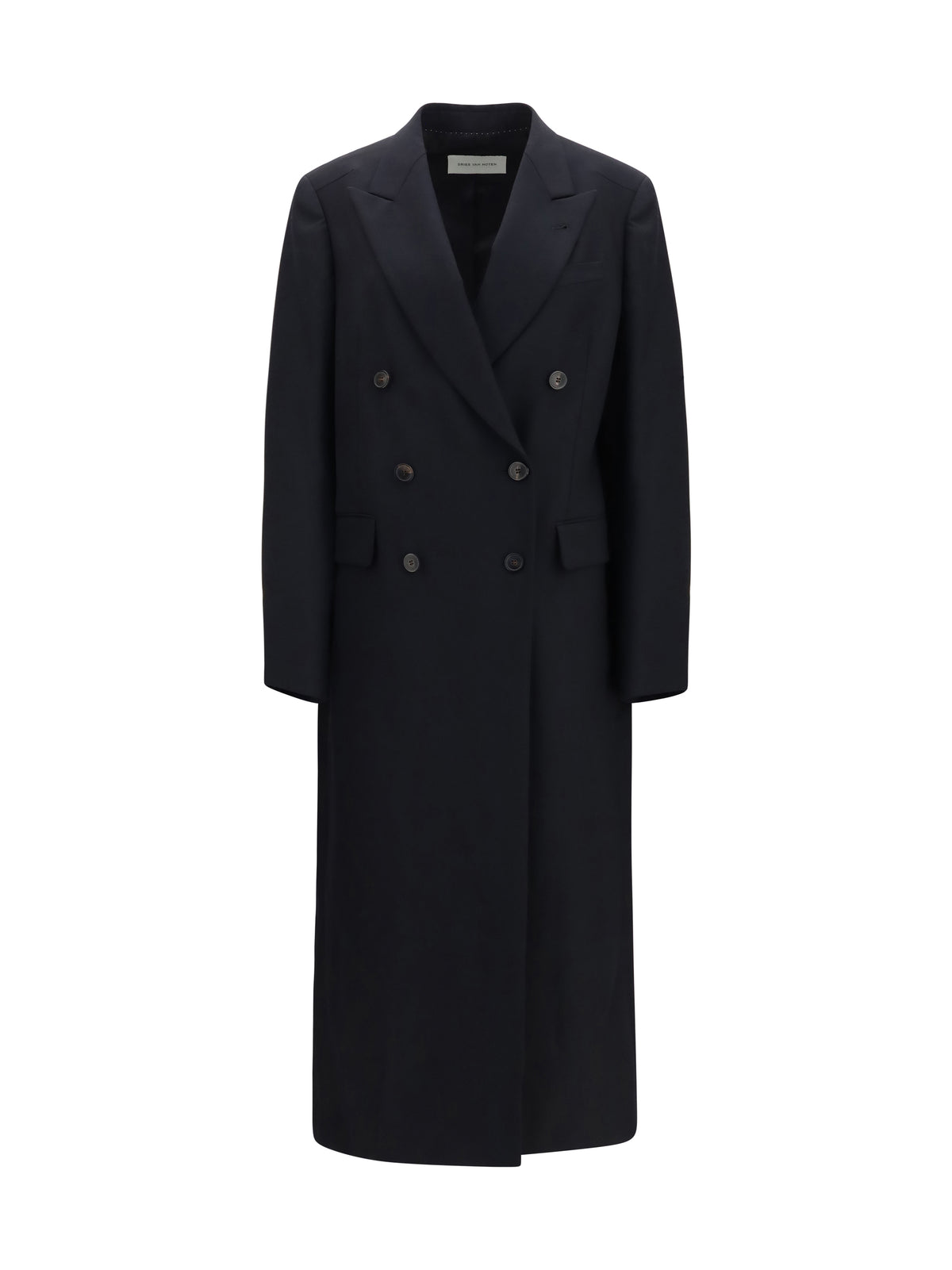 Dries Van Noten Long wool Coat - Black