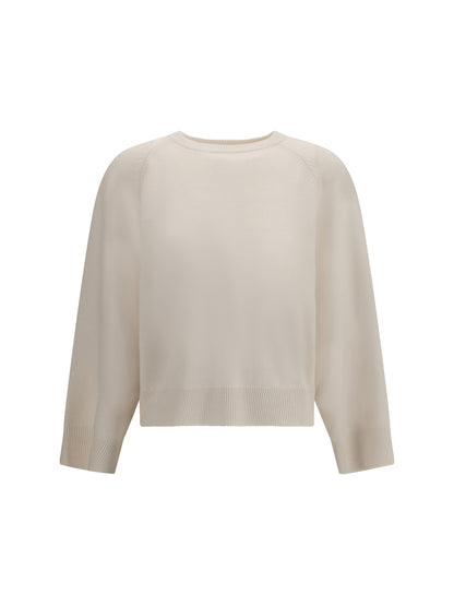 Brunello Cucinelli Cashmere crewneck Sweater - English White