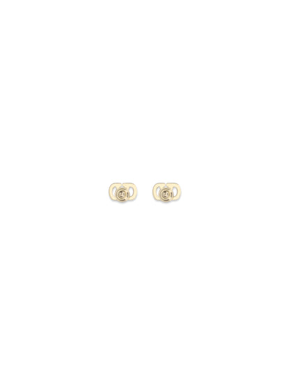 Valentino Garavani VLogo Signature Earrings in metal and Swarovski crystals - Gold/Crystal
