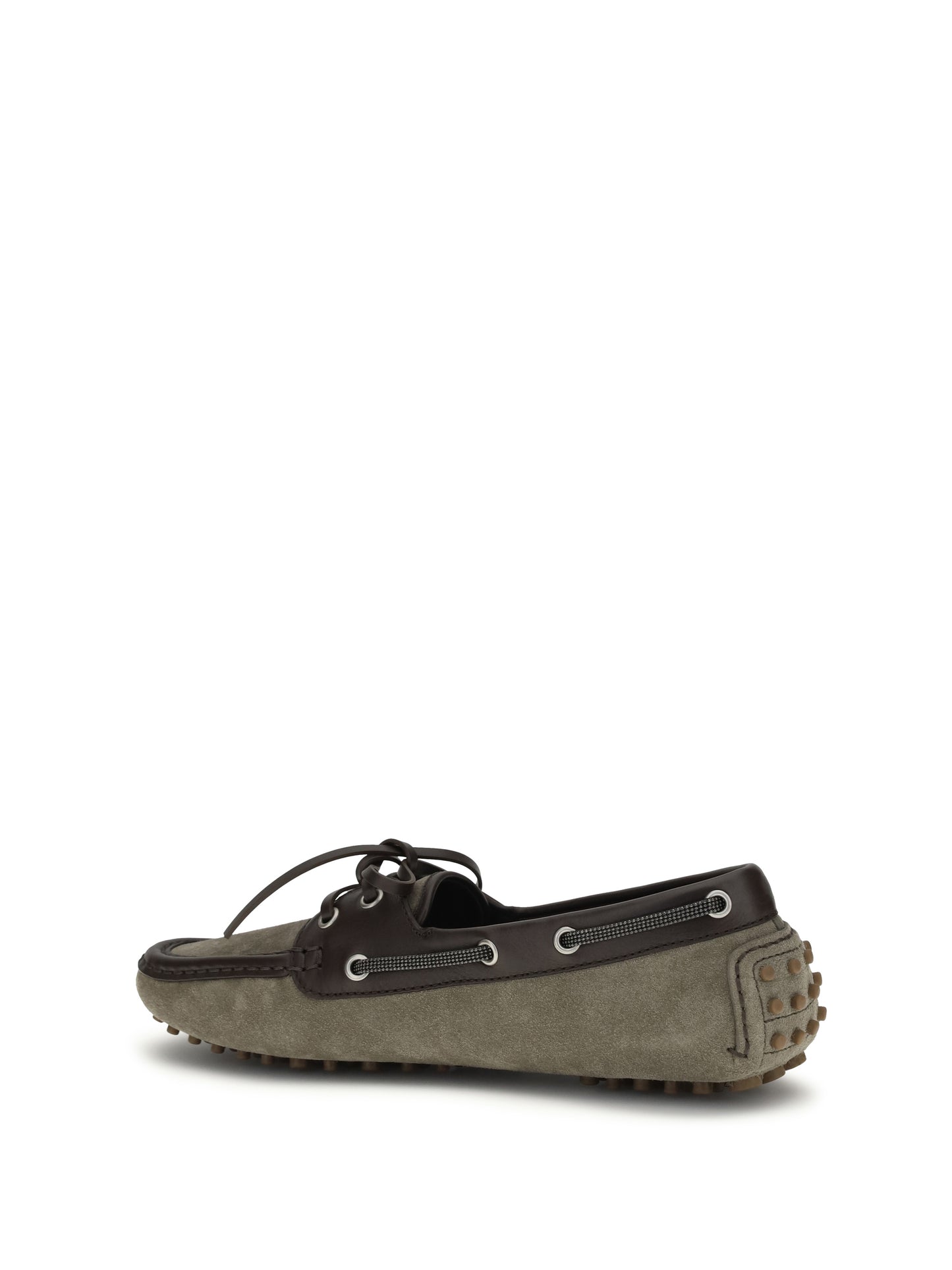 BRUNELLO CUCINELLI Lace-up suede Loafers