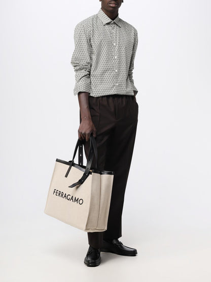 Ferragamo Bags Men Beige