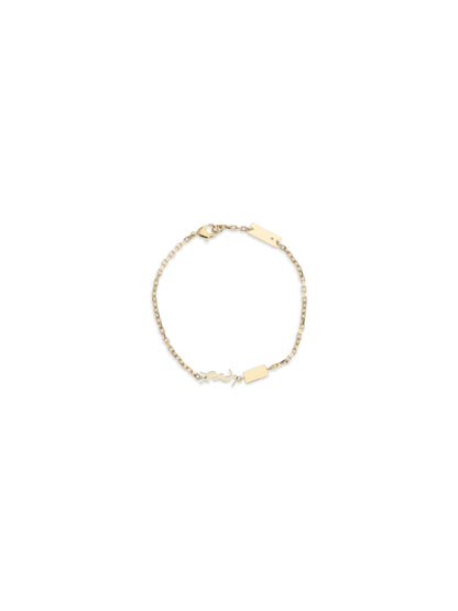 SAINT LAURENT Cassandre Bracelet with charms and strass