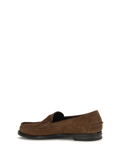 Prada Suede Loafers - Cacao