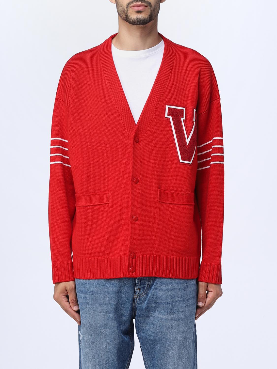 Valentino Cardigan Men Red