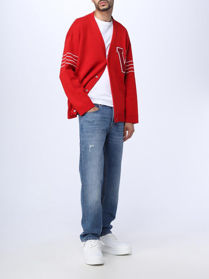 Valentino Cardigan Men Red
