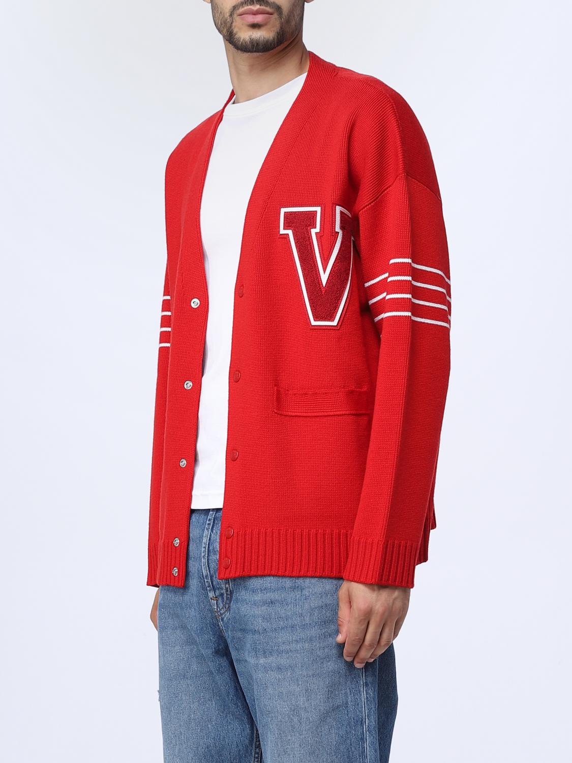 Valentino Cardigan Men Red