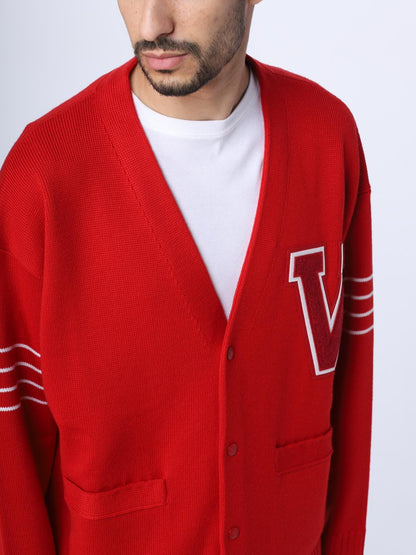 Valentino Cardigan Men Red