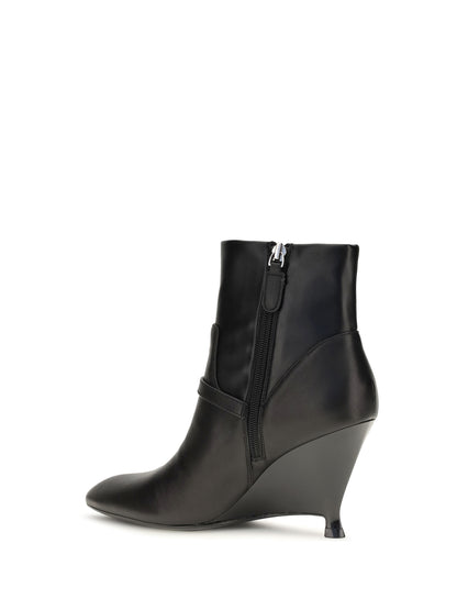 Pinko Gwen leather ankle Boots - Black