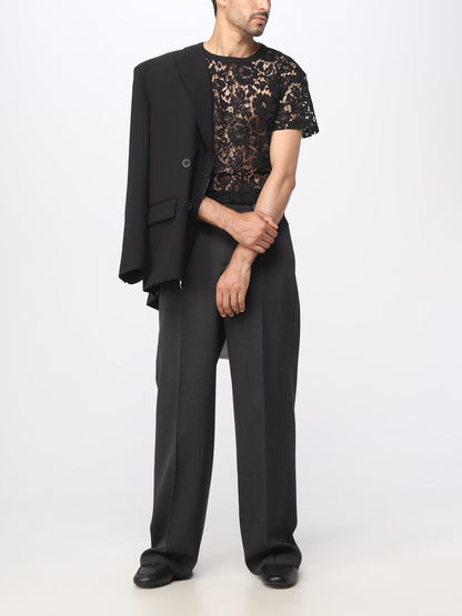 Valentino Pants Men Charcoal