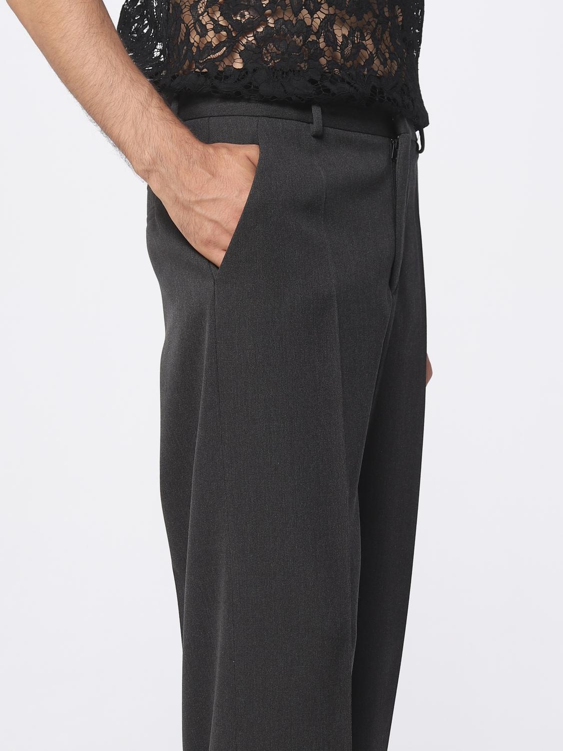 Valentino Pants Men Charcoal