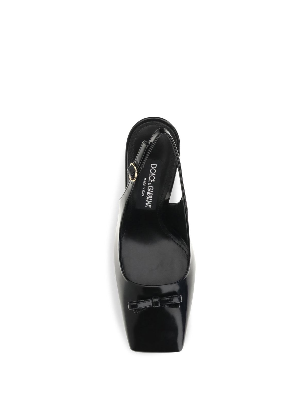 Dolce & Gabbana Leather Slingback Pumps - Black