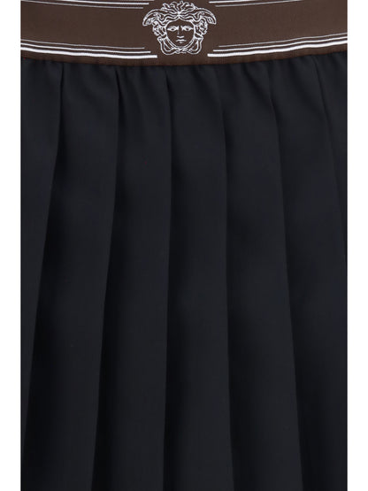 Versace Medusa ’95 pleated Skirt - Black