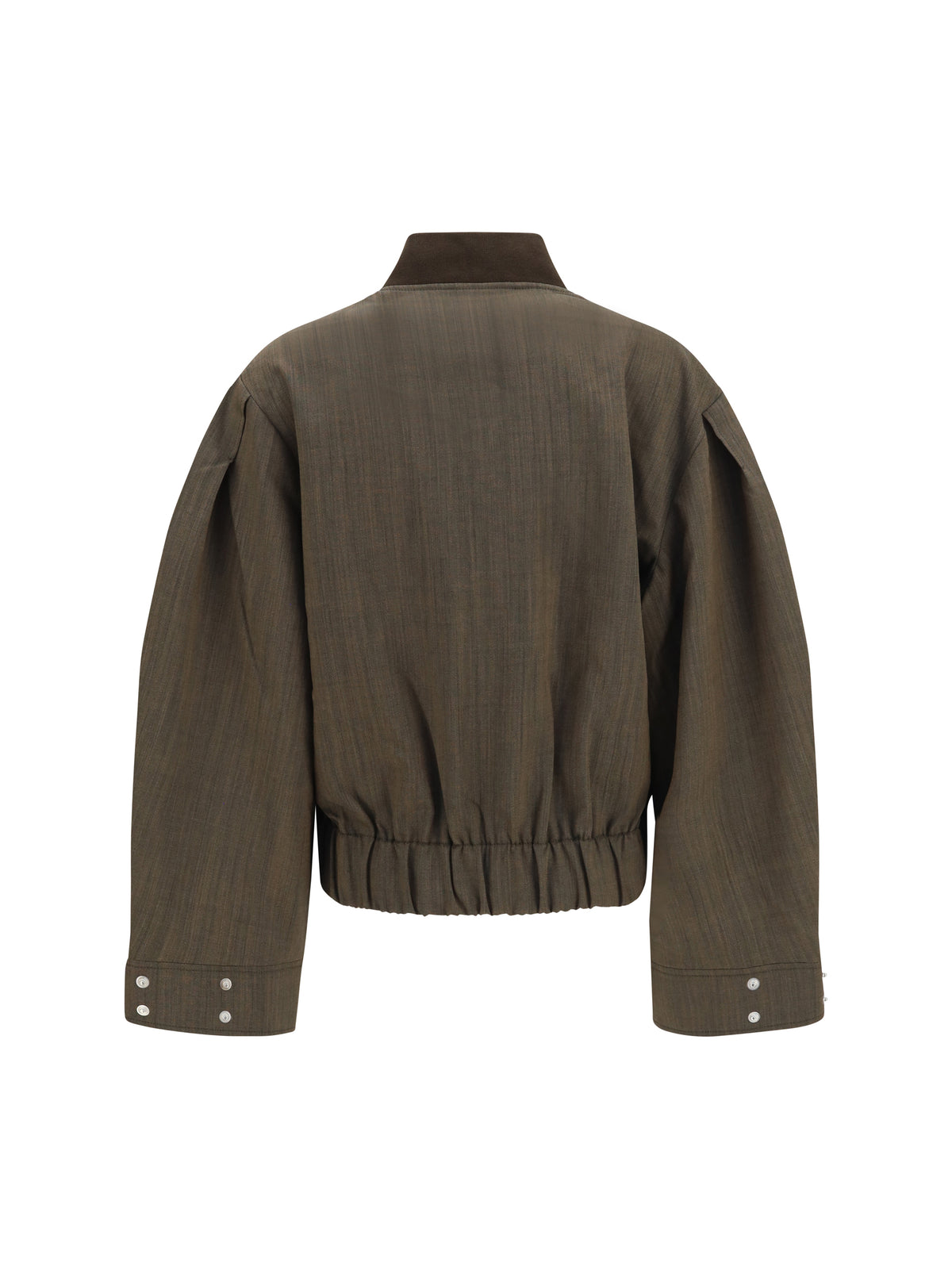 Ganni Lightweight wool Bomber Jacket - Canteen
