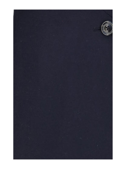 Maison Margiela Long virgin wool Coat - Navy
