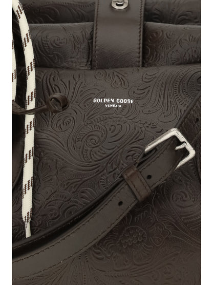 Golden Goose Vita Medium leather Travel Bag - Mahogany