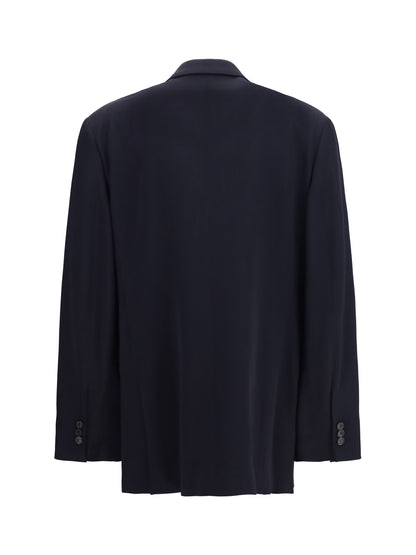 Loewe Wool blend double-breasted Jacket - Dark Navy Blue