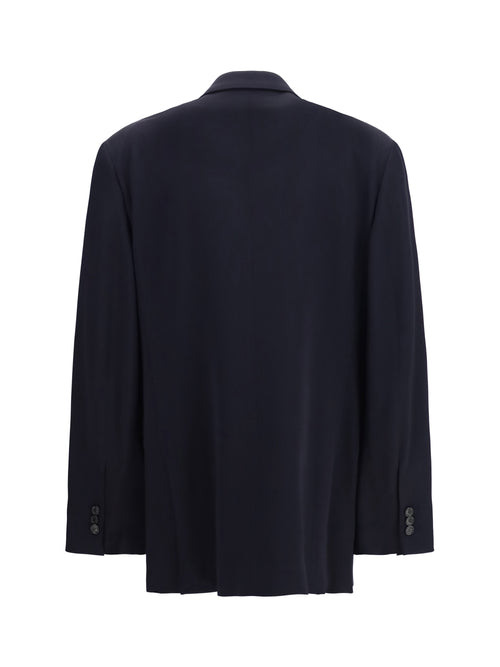 Loewe Wool blend double-breasted Jacket - Dark Navy Blue