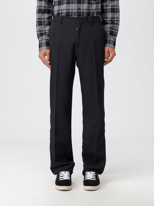 Off White Pants Men Black