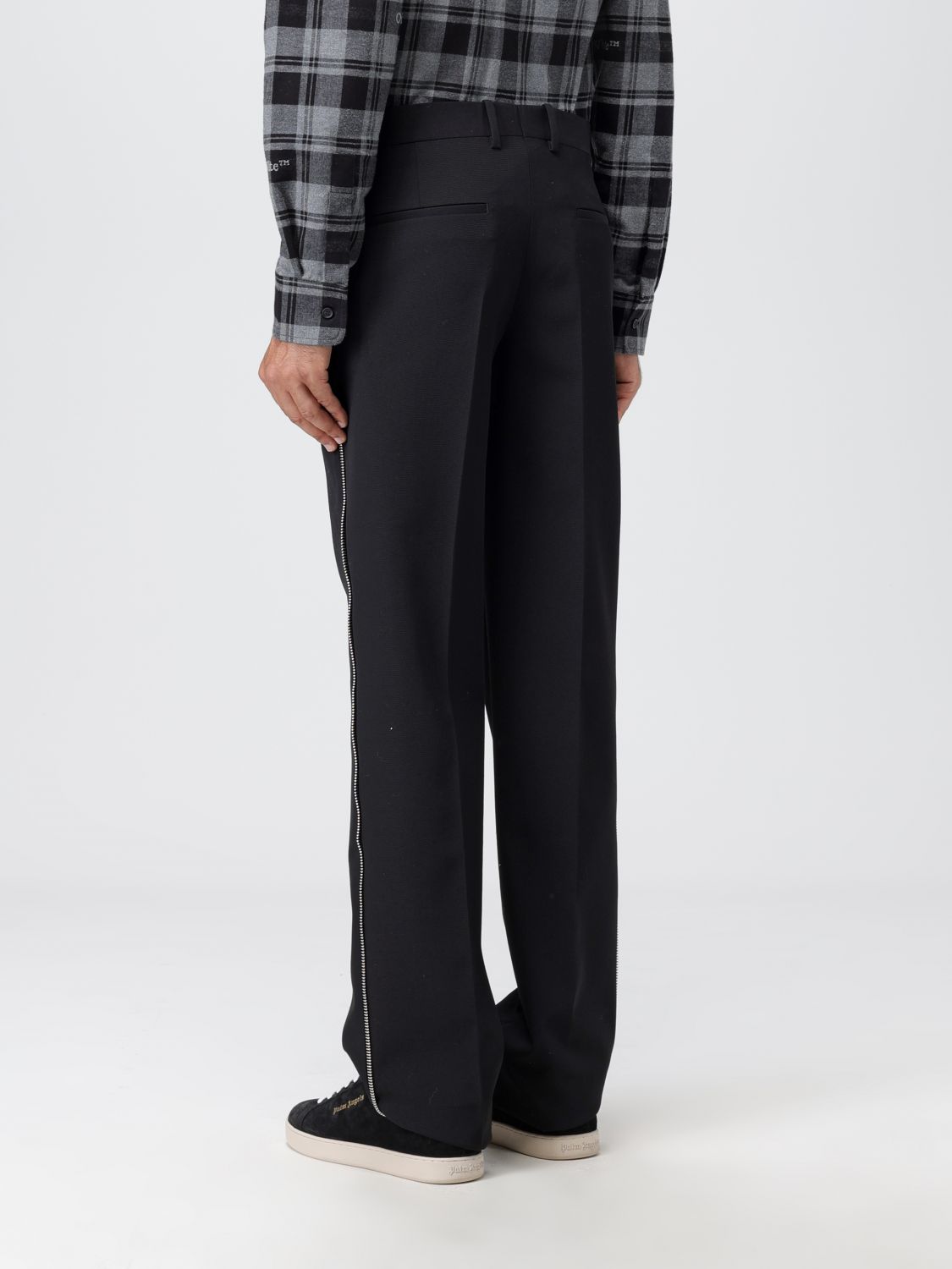 Off White Pants Men Black