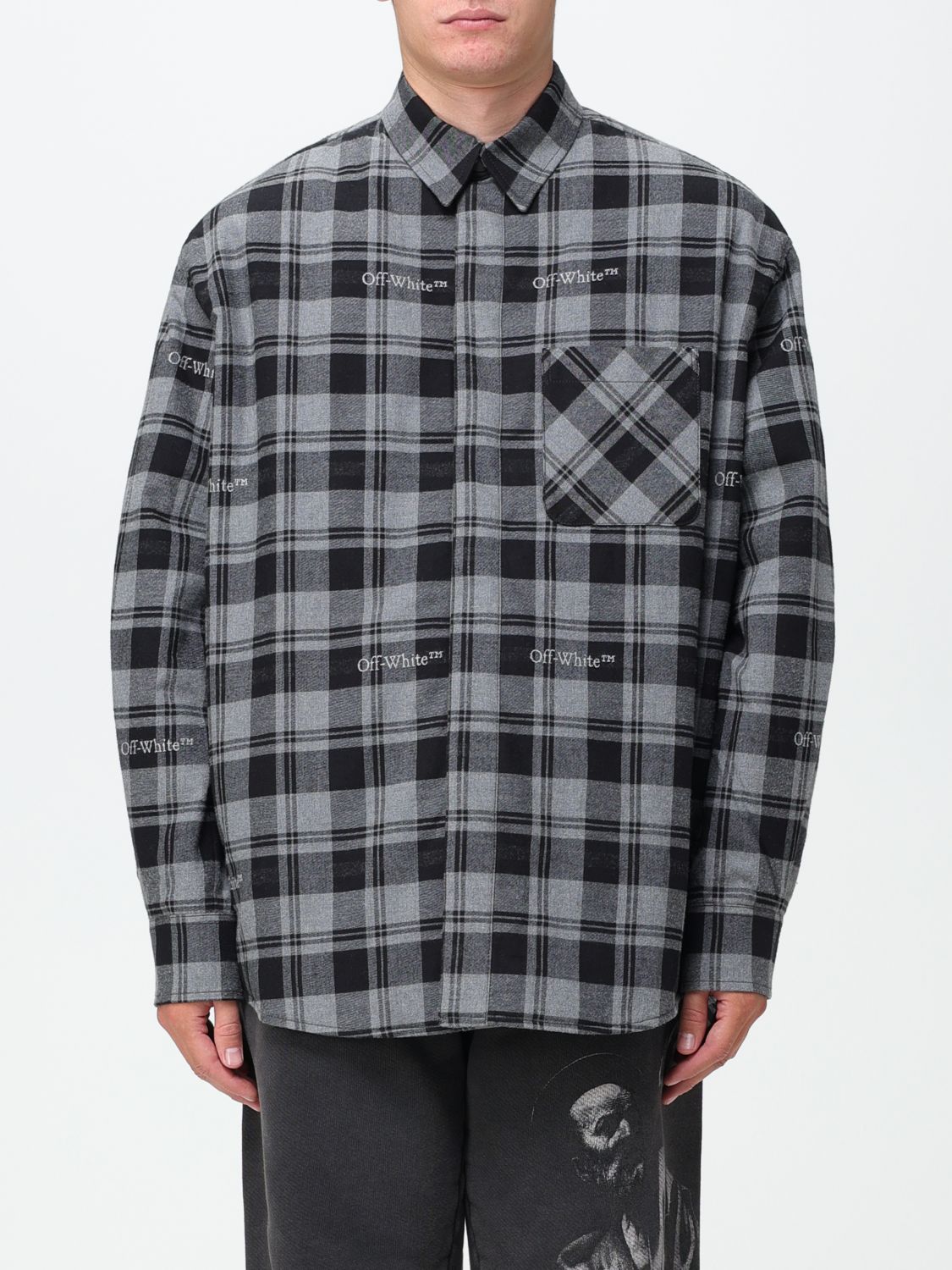 Off White Shirt Men Black