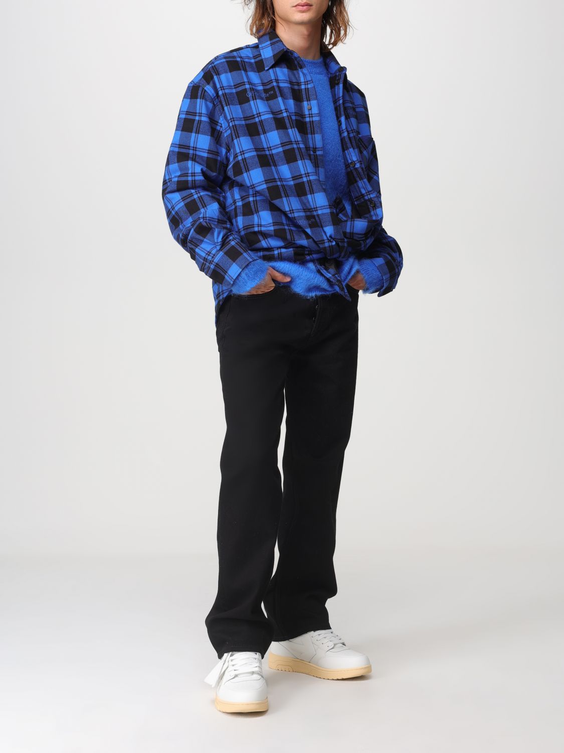 Off White Shirt Men Black