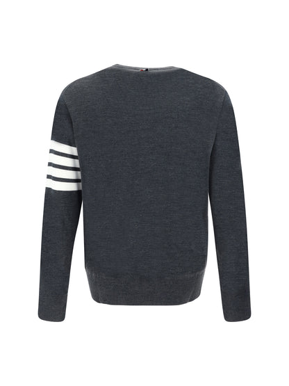 Thom Browne Virgin wool Sweater - Dark Grey