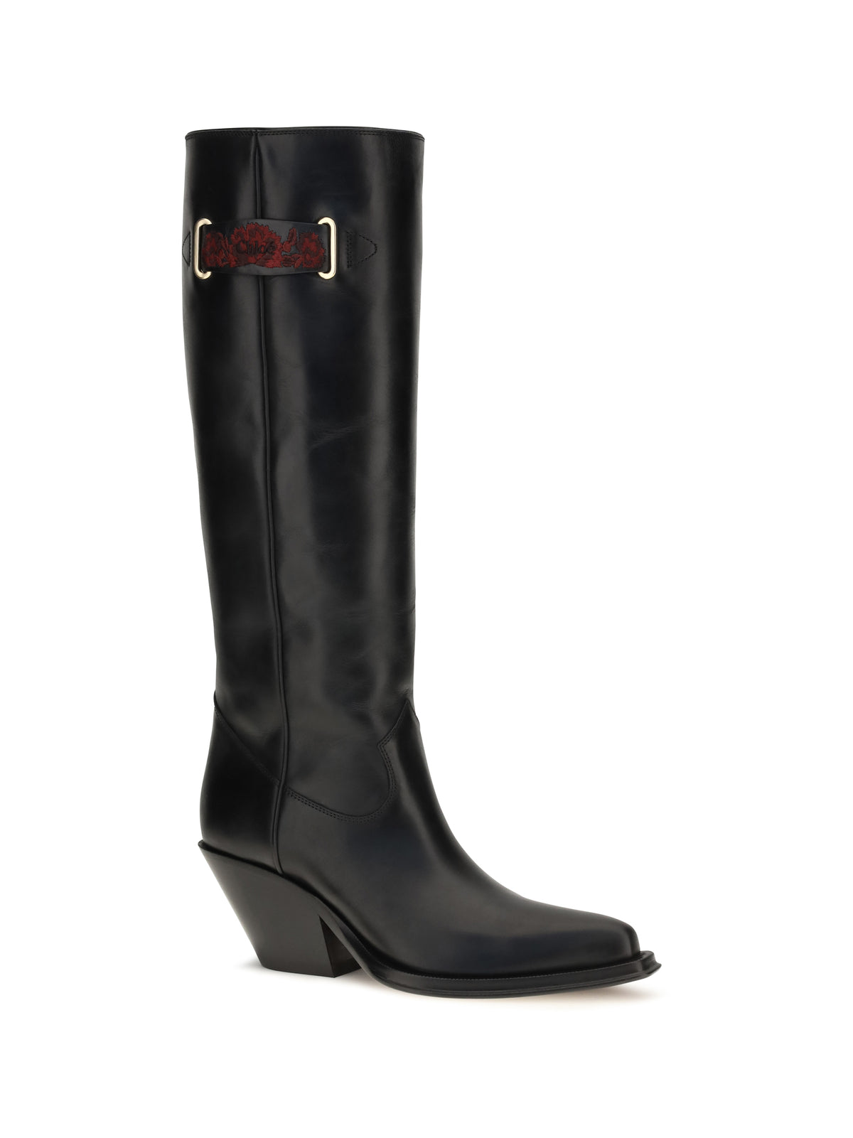 Chloé Azelan over-the-knee leather Boots - Black