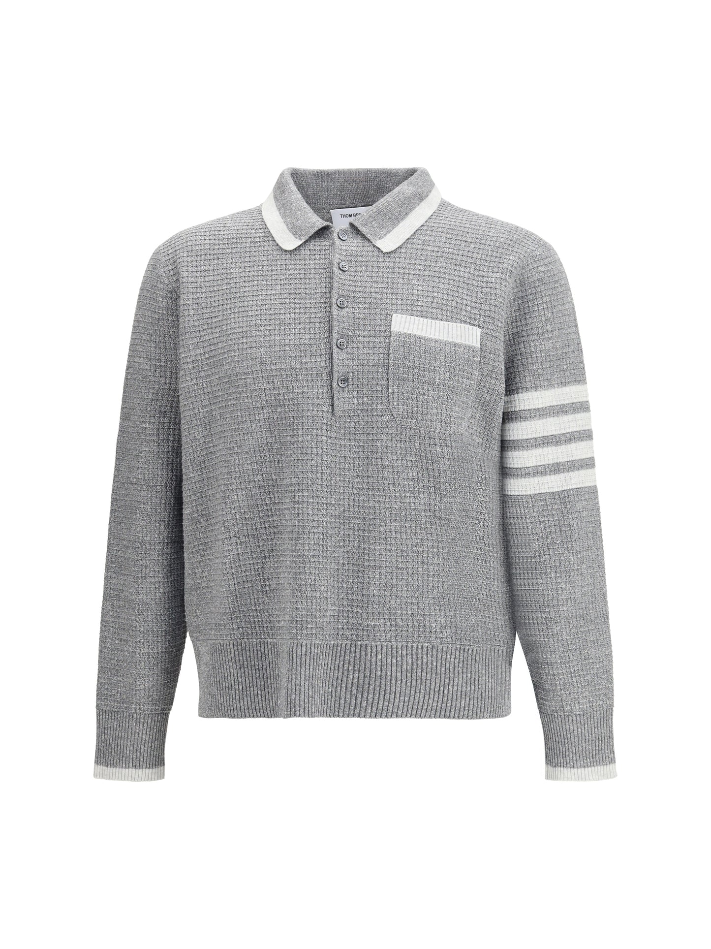 THOM BROWNE Knitted polo Shirt