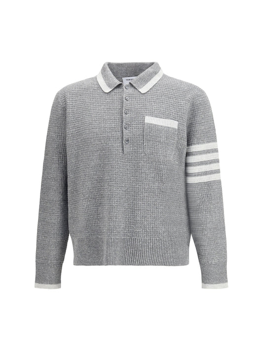 THOM BROWNE Knitted polo Shirt