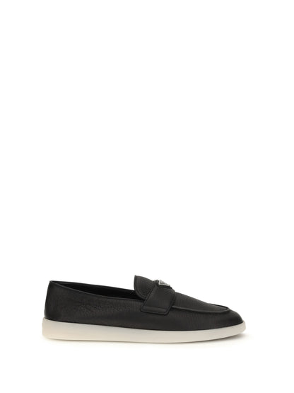 Prada Leather Loafers - Black 1
