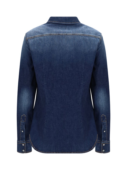 Jacob Cohen Lightweight denim Western long sleeve Shirt - 200F