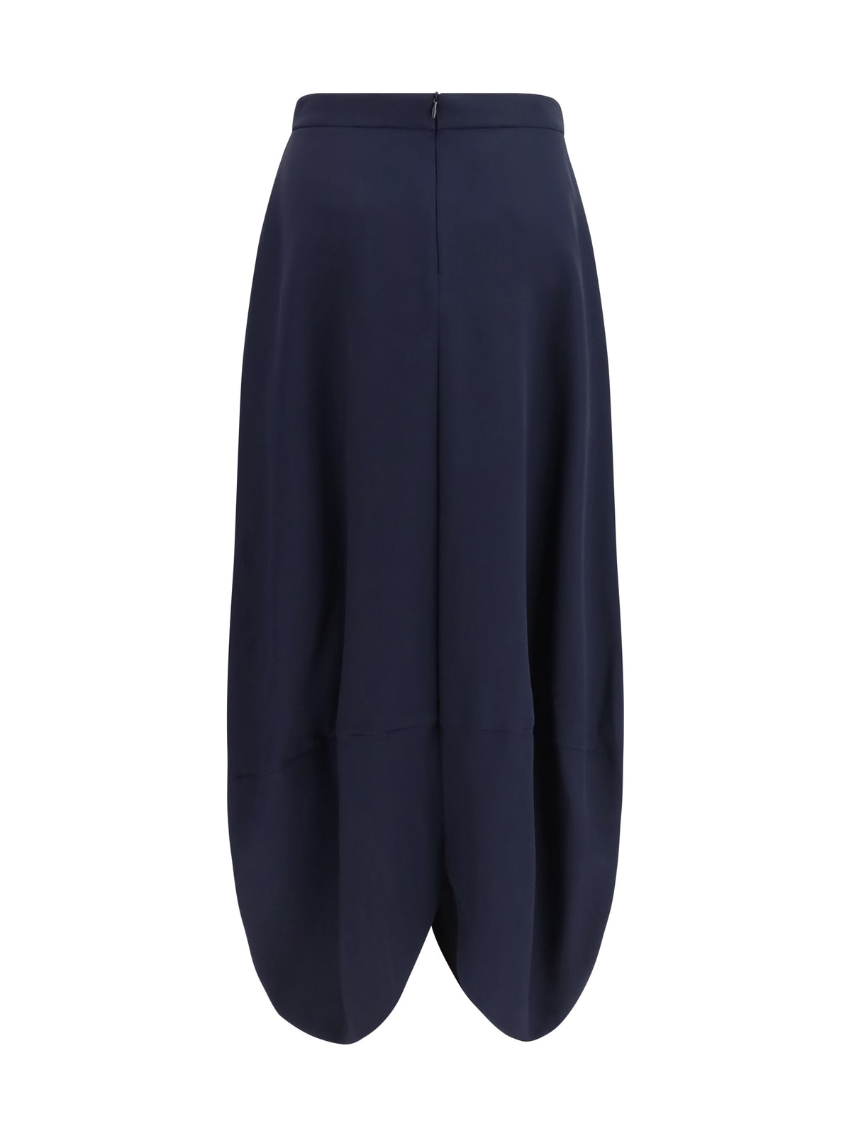 Giorgio Armani Pleated silk Skirt - Navy Blue