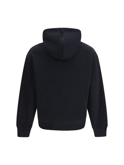 Maison Kitsuné Cotton Sweatshirt with embroidered logo - Black