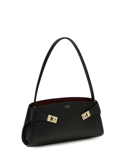 Ferragamo Hug East-West Shoulder Bag - Black