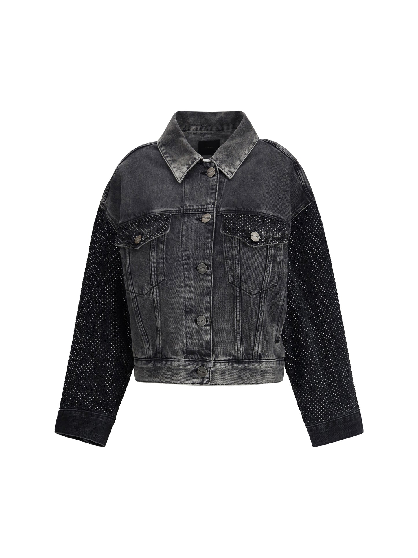 PINKO The Trucker jacket with mini studs