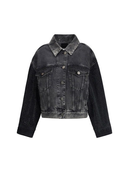 PINKO The Trucker jacket with mini studs