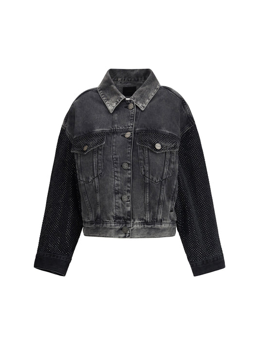 PINKO The Trucker jacket with mini studs