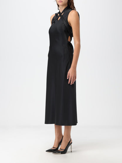 Off White Dress Woman Black
