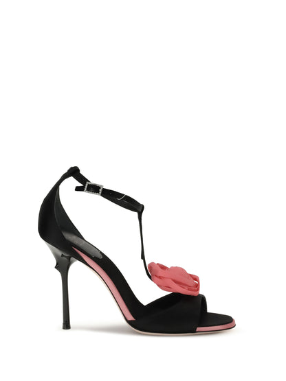 ROGER VIVIER Rose Vivier satin Sandals